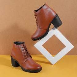 Women Tan Casual Boots