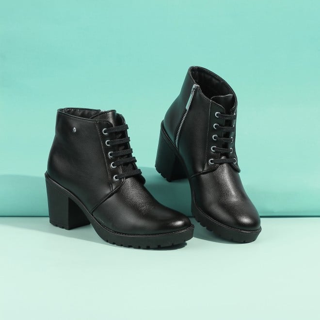 Mochi Women Black Casual Boots