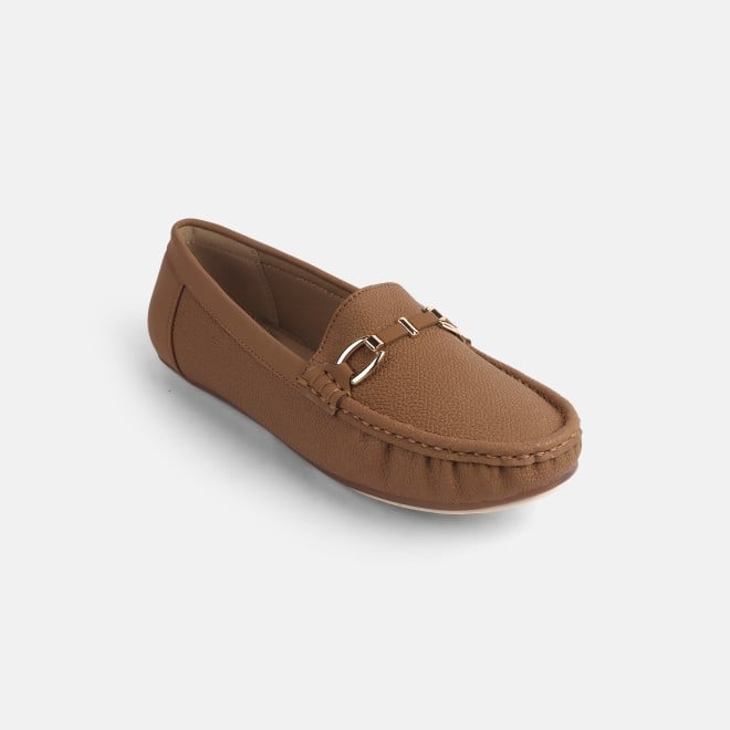 Mochi Women Tan Casual Loafers