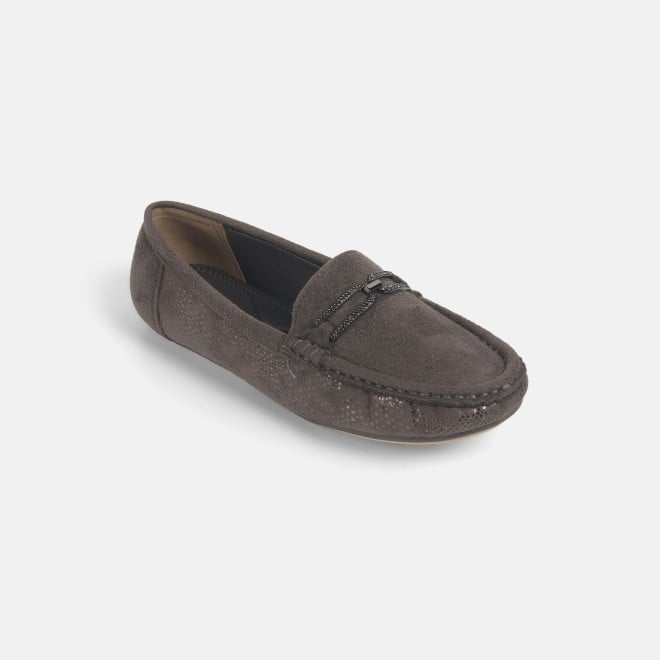 Mochi Women Grey Casual Loafers