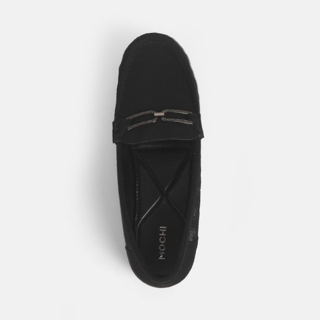 Mochi Women Black Casual Loafers (SKU: 31-915-11-36)