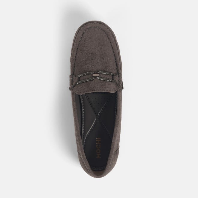 Mochi Women Grey Casual Loafers (SKU: 31-915-14-37)