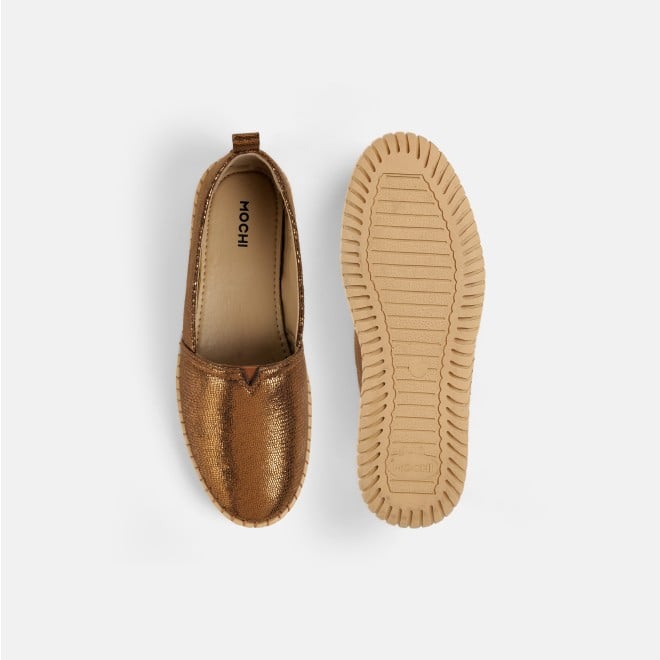 Mochi Women Antic-gold Casual Ballerinas (SKU: 31-925-28-36)