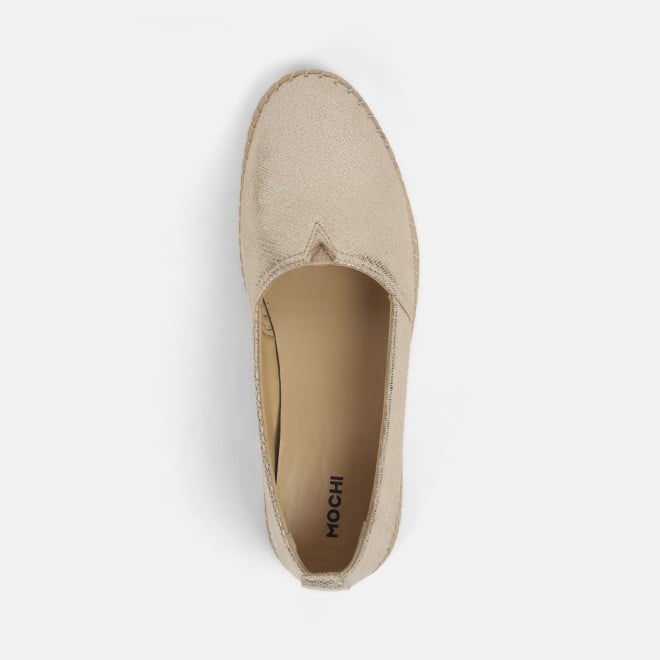 Mochi Women Gold Casual Ballerinas (SKU: 31-925-15-36)
