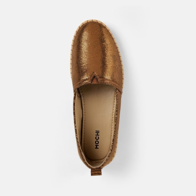 Mochi Women Antic-gold Casual Ballerinas (SKU: 31-925-28-36)