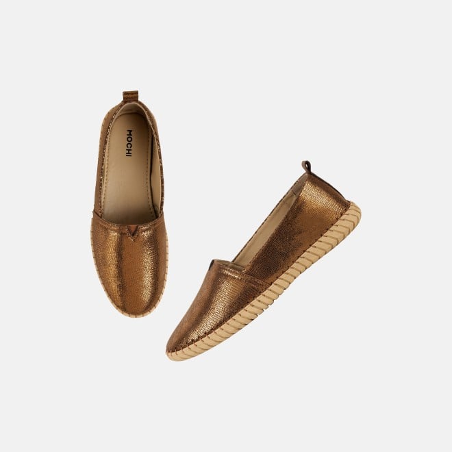 Mochi Women Antic-gold Casual Ballerinas (SKU: 31-925-28-36)