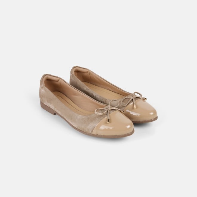 Mochi Women Beige Casual Ballerinas (SKU: 31-933-20-36)