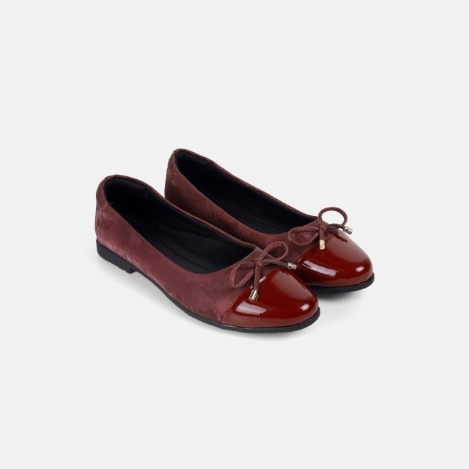 Mochi Women Wine Casual Ballerinas (SKU: 31-933-58-37)