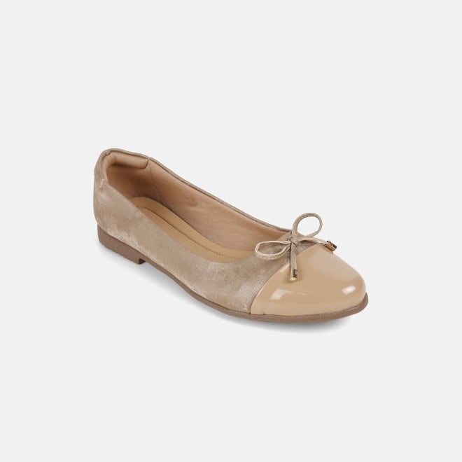 Mochi Women Beige Casual Ballerinas (SKU: 31-933-20-36)