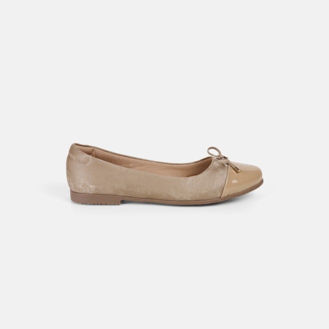 Mochi Women Beige Casual Ballerinas (SKU: 31-933-20-36)