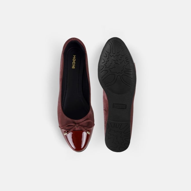 Mochi Women Wine Casual Ballerinas (SKU: 31-933-58-37)