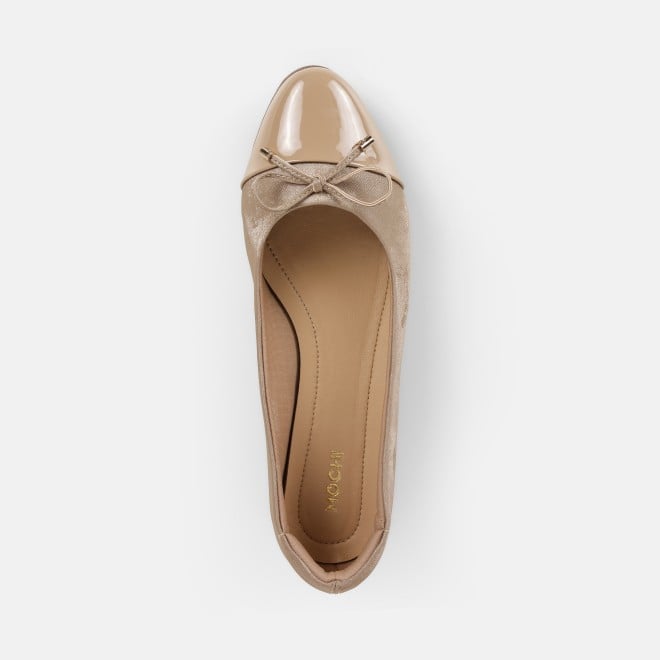 Mochi Women Beige Casual Ballerinas (SKU: 31-933-20-36)
