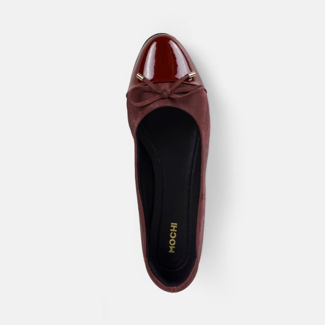 Mochi Women Wine Casual Ballerinas (SKU: 31-933-58-37)