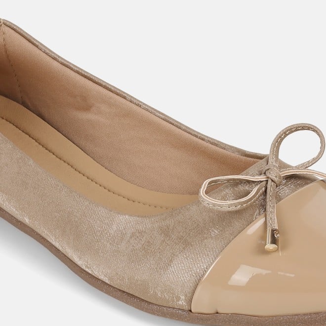 Mochi Women Beige Casual Ballerinas (SKU: 31-933-20-36)