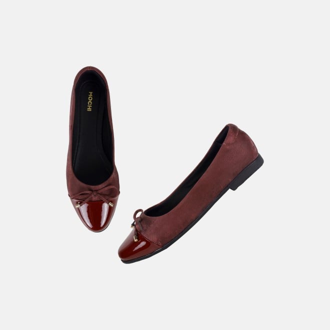 Mochi Women Wine Casual Ballerinas (SKU: 31-933-58-37)