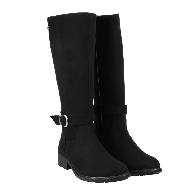 Mochi Women Black Casual Boots