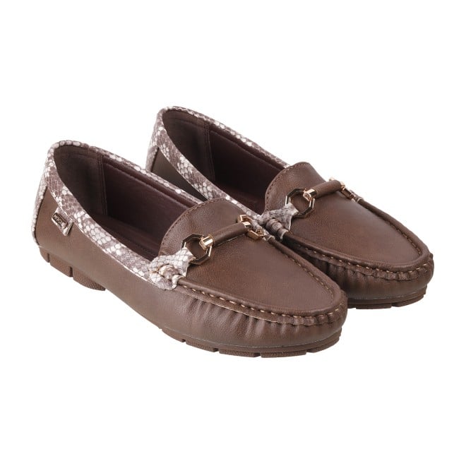 Mochi Women Brown Casual Loafers