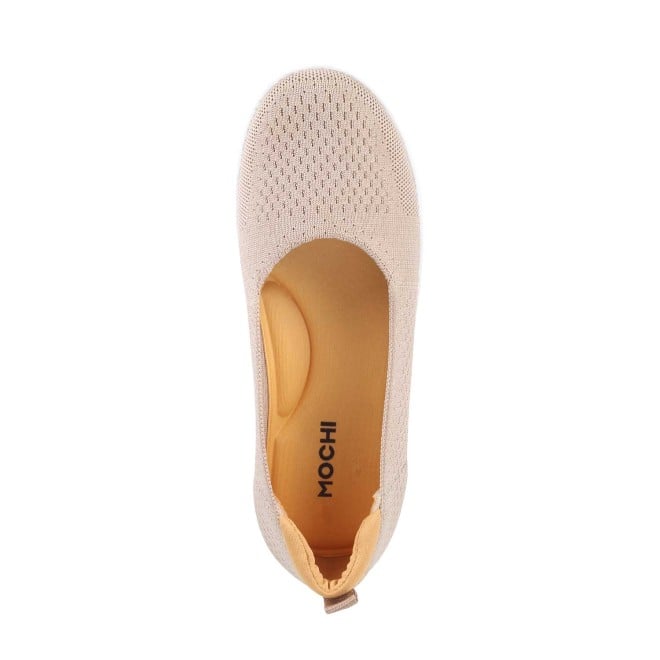 Mochi Women Beige Casual Ballerinas (SKU: 31-97-20-36)