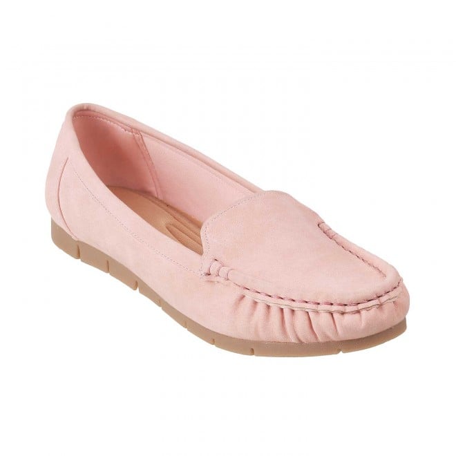 Mochi Pink Casual Loafers for Women