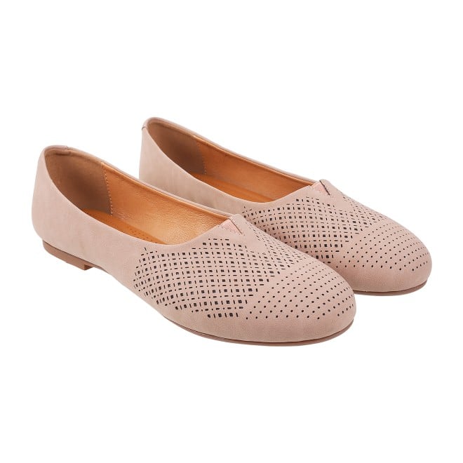 Mochi Women Peach Casual Ballerinas