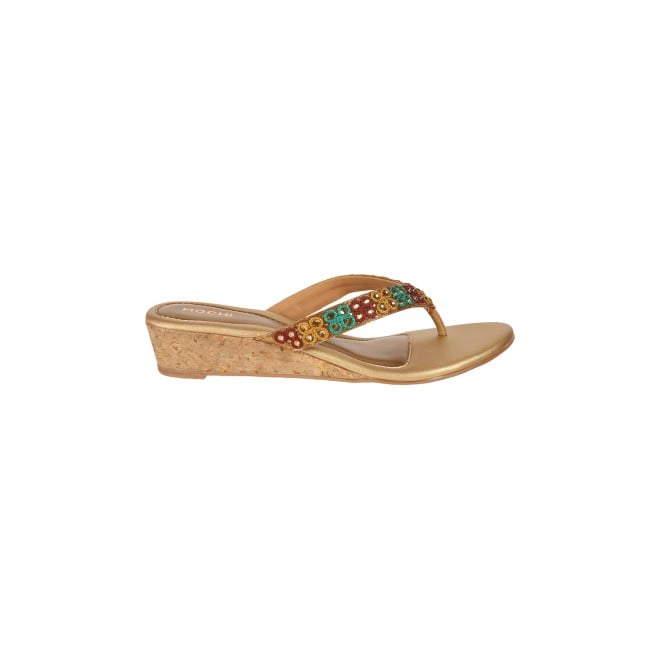 Mochi Women Antic-gold Casual Slippers (SKU: 32-1048-28-36)