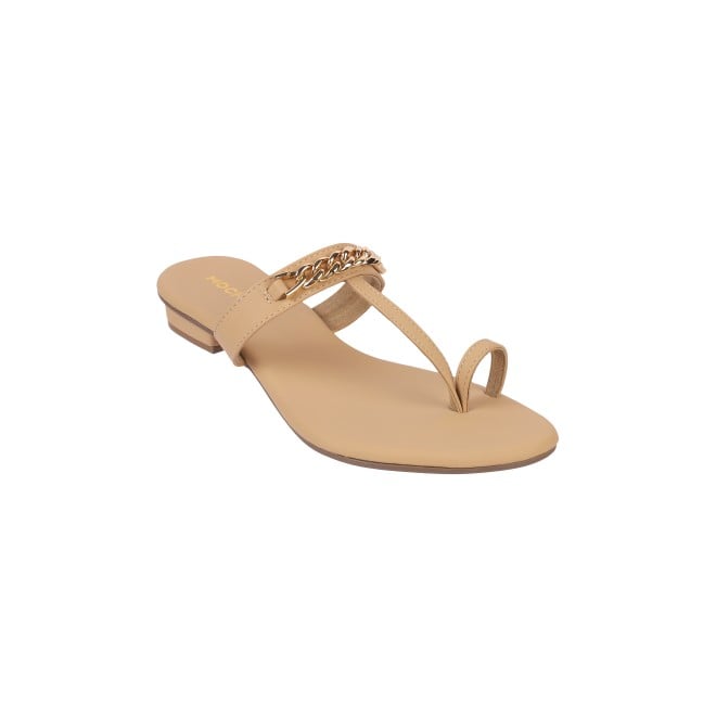 Mochi Women Beige Casual Slippers (SKU: 32-1062-89-36)