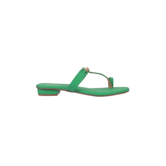 Mochi Women Green Casual Slippers (SKU: 32-1062-21-36)