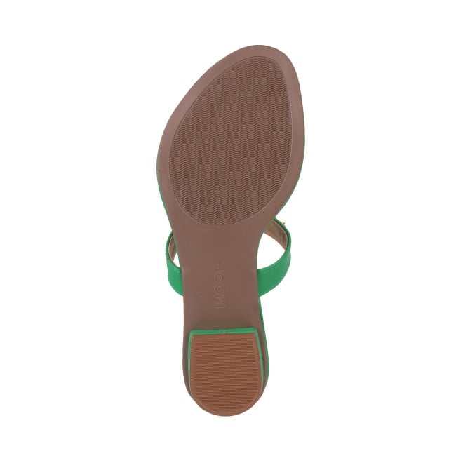 Mochi Women Green Casual Slippers (SKU: 32-1062-21-36)