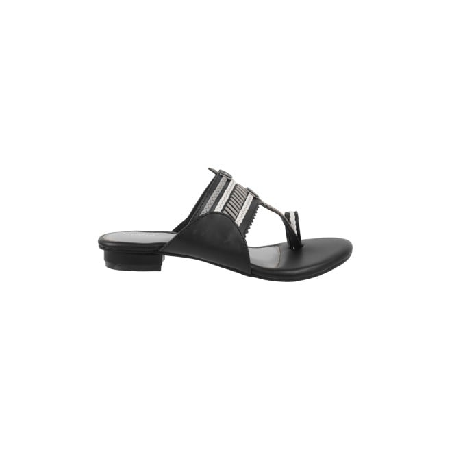 Mochi Women Black Casual Slippers & Flip Flops (SKU: 32-1105-11-36)