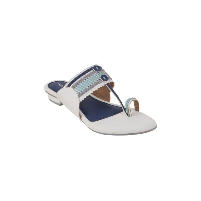 Mochi Women White Casual Slippers & Flip Flops (SKU: 32-1105-16-36)