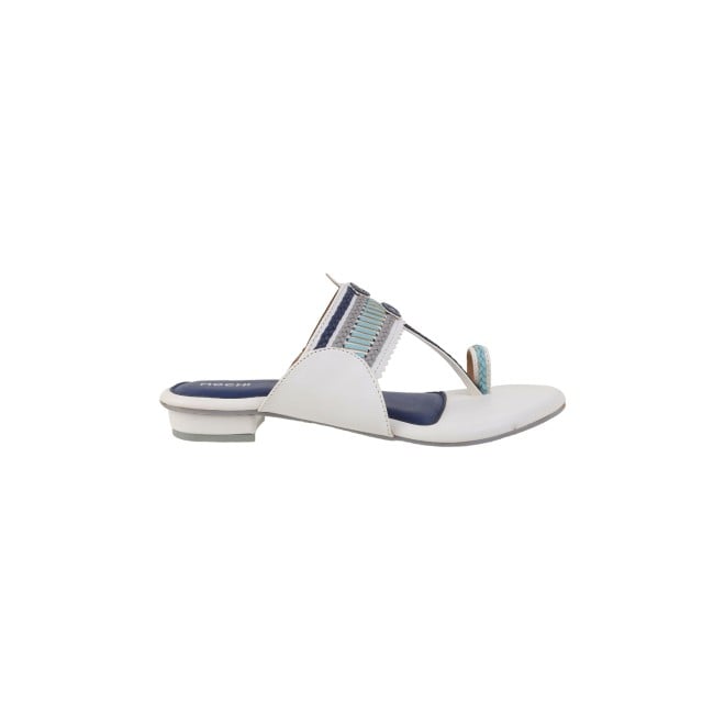 Mochi Women White Casual Slippers & Flip Flops (SKU: 32-1105-16-36)