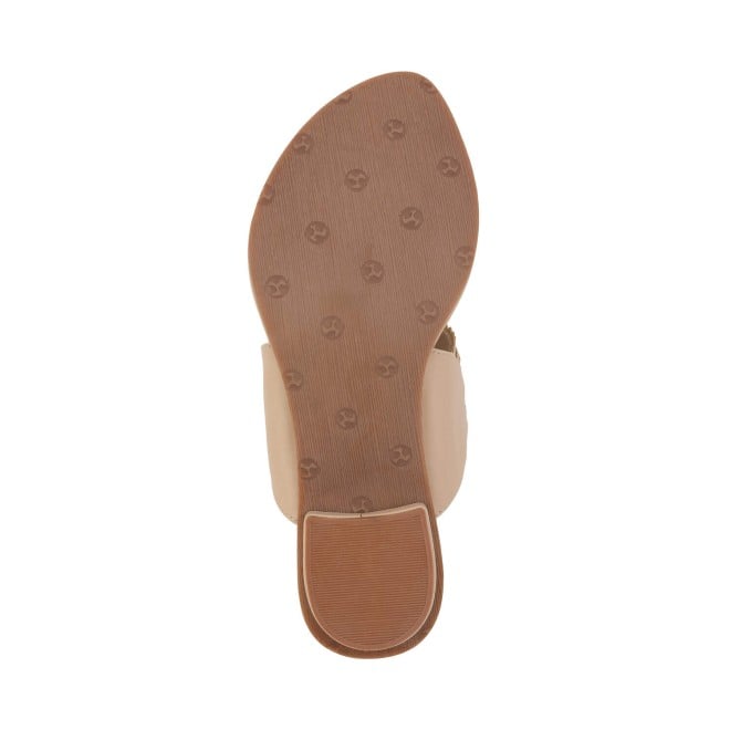 Mochi Women Beige Casual Slippers & Flip Flops (SKU: 32-1105-20-36)