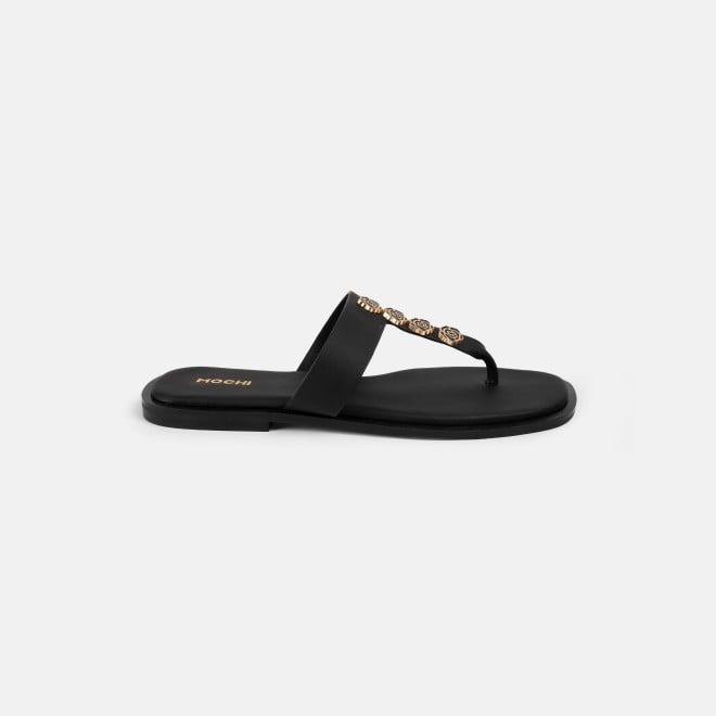 Mochi Women Black Casual Slippers (SKU: 32-1108-11-36)