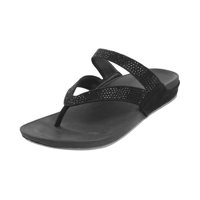 Mochi Women Black Casual Sandals (SKU: 32-114L-11-42)