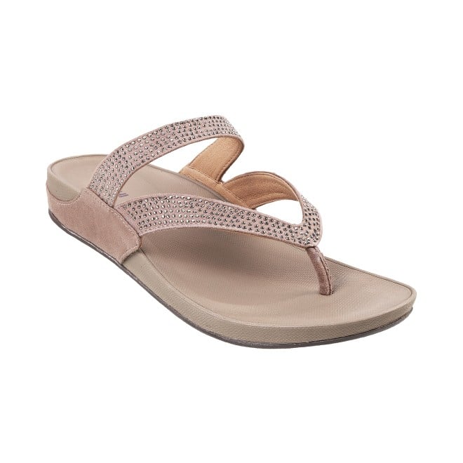 Mochi Women Beige Casual Sandals (SKU: 32-114L-20-42)