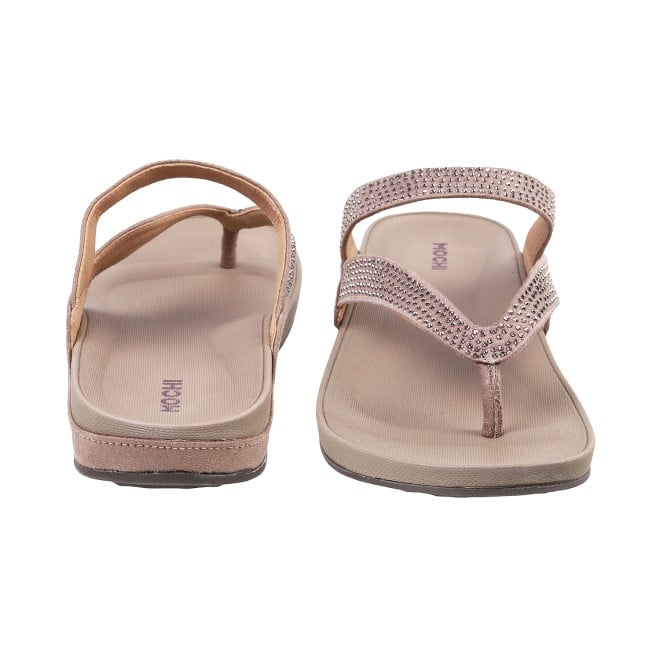 Mochi Women Beige Casual Sandals (SKU: 32-114L-20-42)