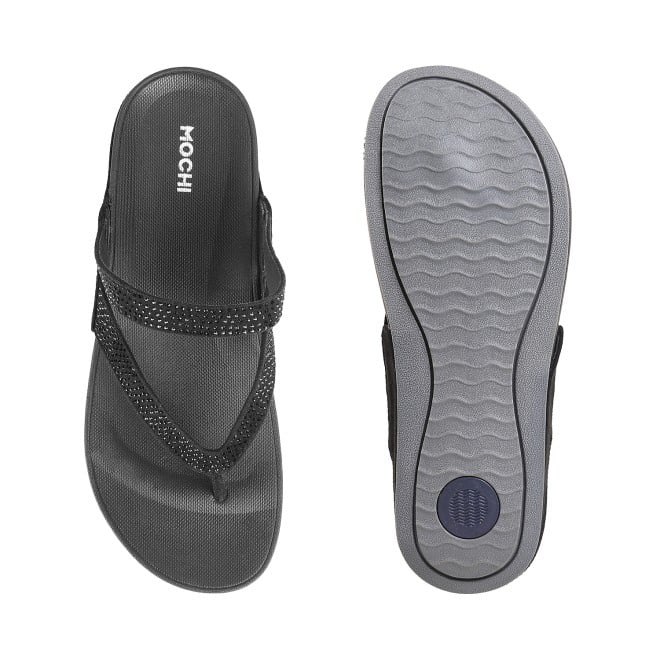 Mochi Women Black Casual Sandals (SKU: 32-114L-11-42)