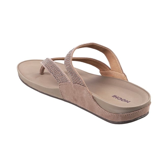Mochi Women Beige Casual Sandals (SKU: 32-114L-20-42)