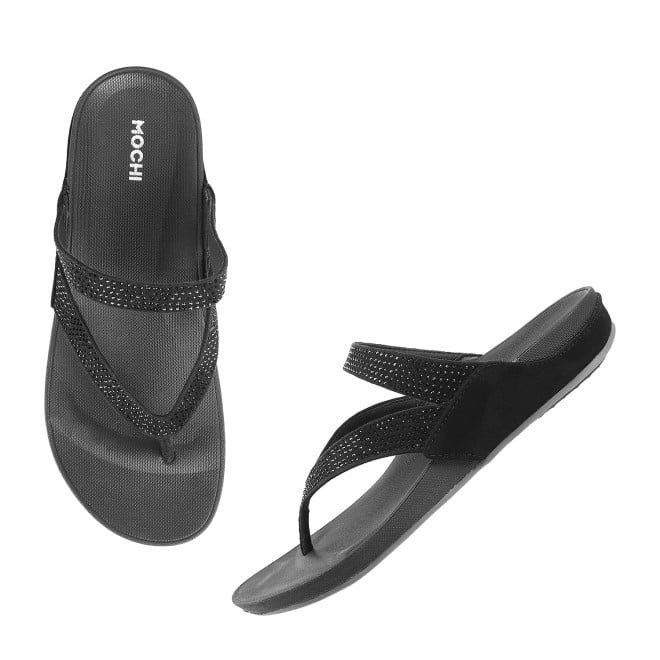 Mochi Women Black Casual Sandals (SKU: 32-114L-11-42)