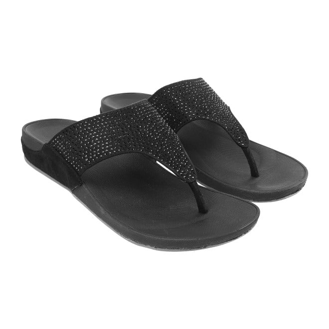 Mochi Women Black Casual Slippers (SKU: 32-116L-11-42)