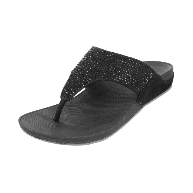 Mochi Women Black Casual Slippers (SKU: 32-116L-11-42)