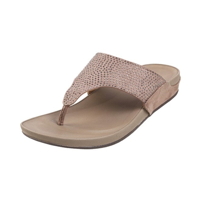 Mochi Women Beige Casual Slippers (SKU: 32-116L-20-42)