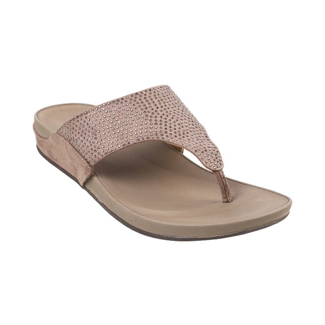 Mochi Women Beige Casual Slippers (SKU: 32-116L-20-42)