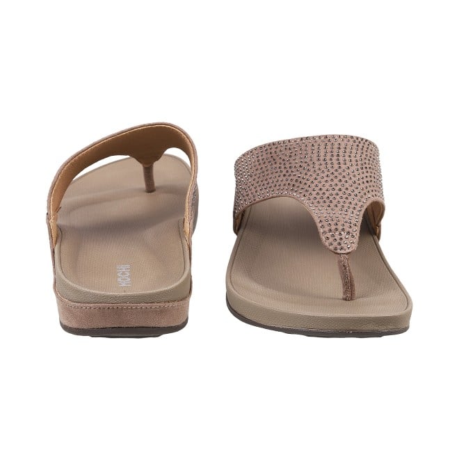 Mochi Women Beige Casual Slippers (SKU: 32-116L-20-42)