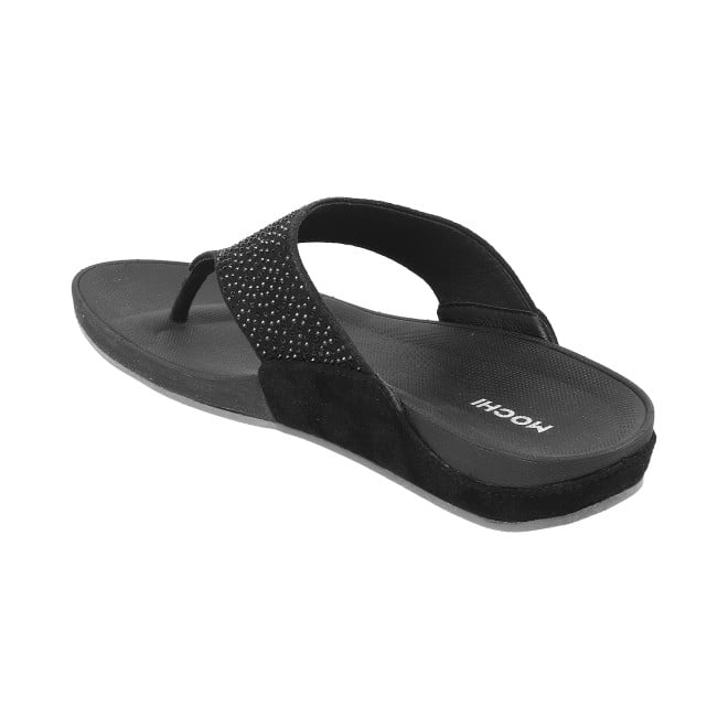 Mochi Women Black Casual Slippers (SKU: 32-116L-11-42)