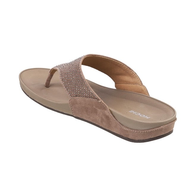 Mochi Women Beige Casual Slippers (SKU: 32-116L-20-42)