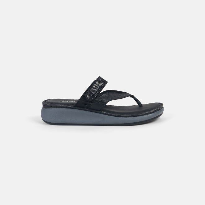Mochi Women Black Casual Slippers (SKU: 32-1171-11-36)