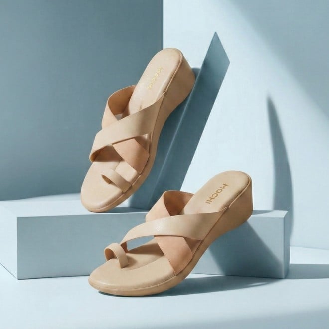 Mochi Women Grey Casual Slip Ons