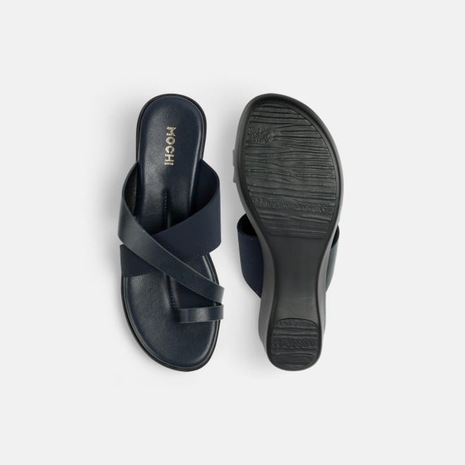 Mochi Women Blue-navy Casual Slip Ons (SKU: 32-1176-17-36)