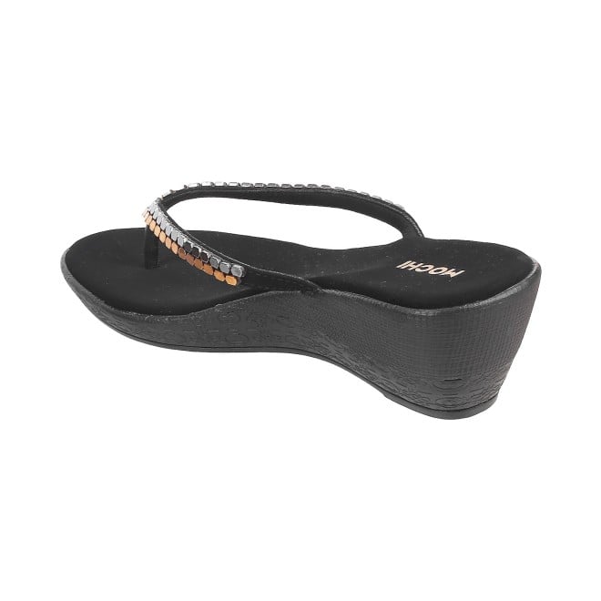 Mochi Women Black Casual Slip Ons (SKU: 32-1186-11-42)